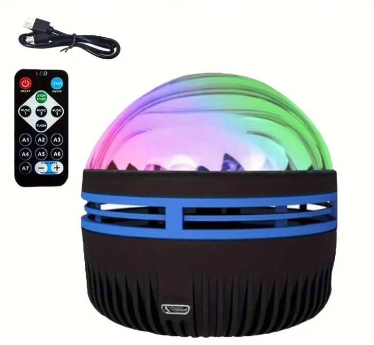 2-in-1 Galaxy & Ocean Wave Projector