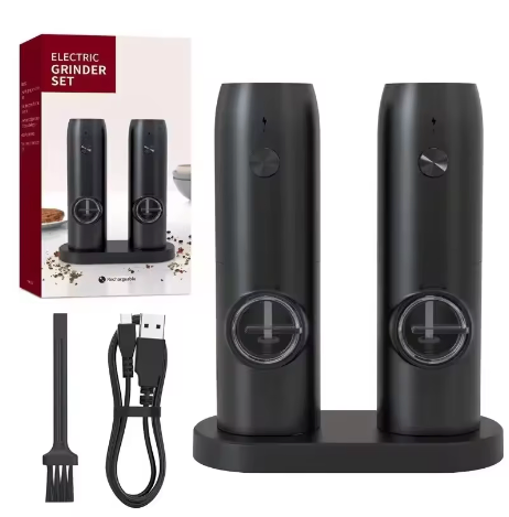 Rechargeable Electric Salt & Pepper Grinder Set