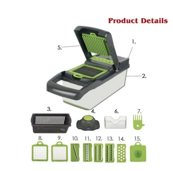 15-in-1 Vegetable Chopper & Slicer
