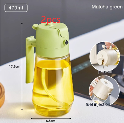 2-in-1 Oil Sprayer & Pourer Bottle
