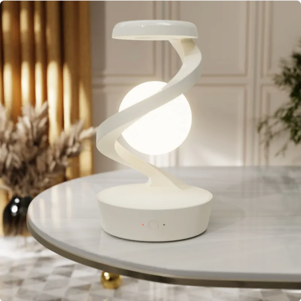 Rotating Moon Lamp with Wireless Charger
