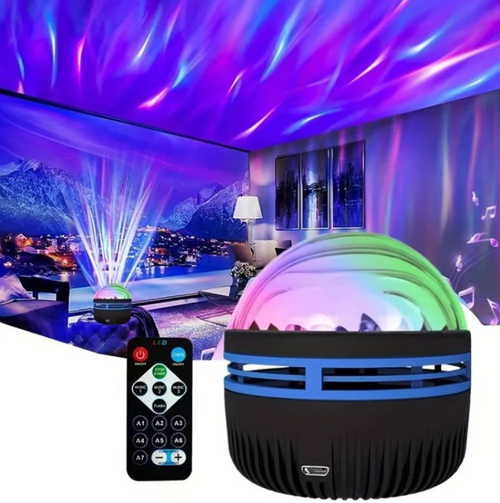 2-in-1 Galaxy & Ocean Wave Projector