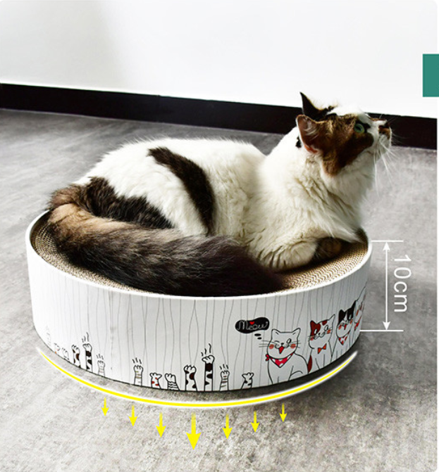 Round Cat Scratcher Bed