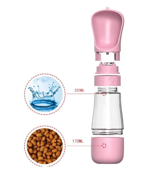 2-in-1 Portable Dog Water Bottle & Bowl
