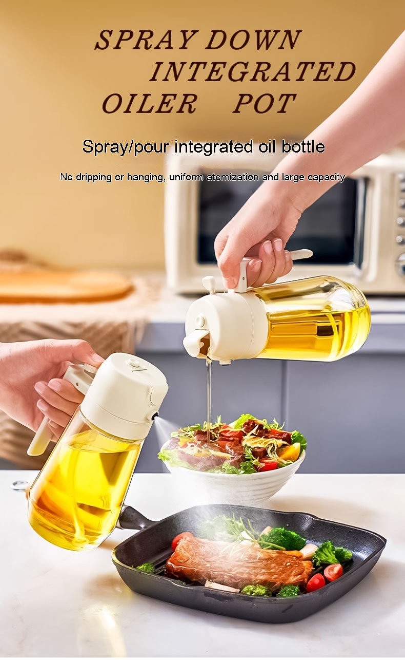2-in-1 Oil Sprayer & Pourer Bottle