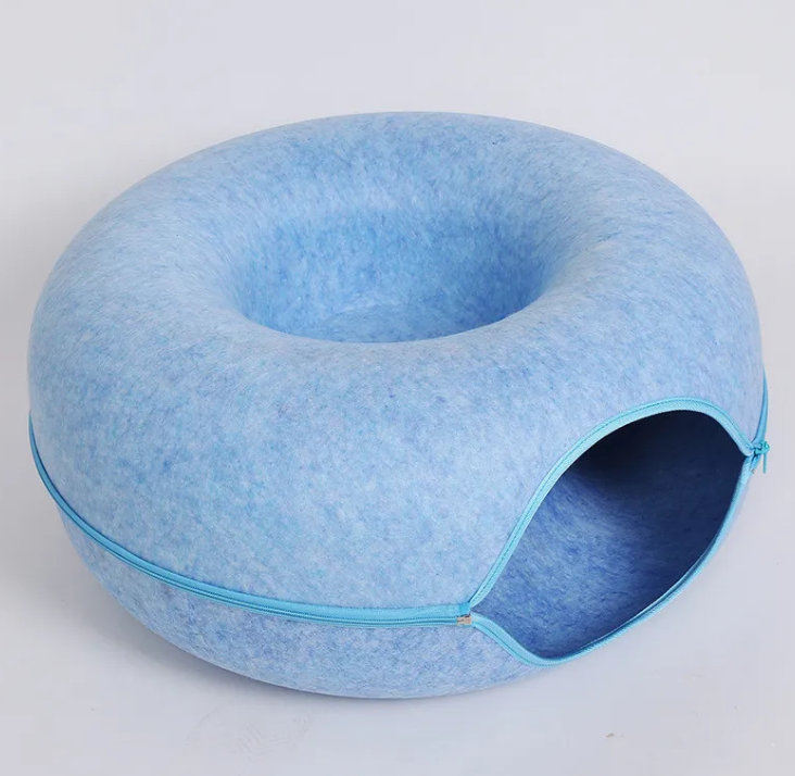 Felt Cat Cave Tunnel & Bed