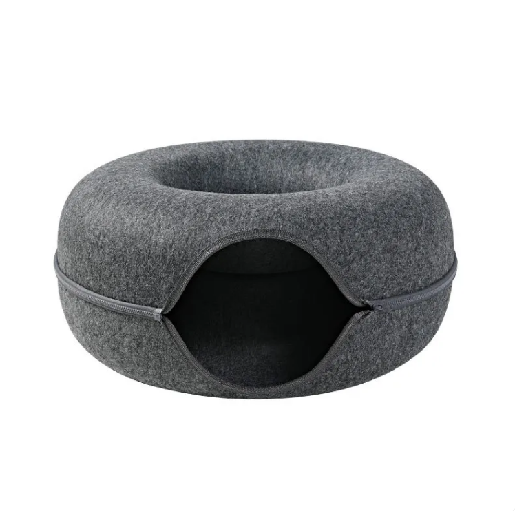 Felt Cat Cave Tunnel & Bed