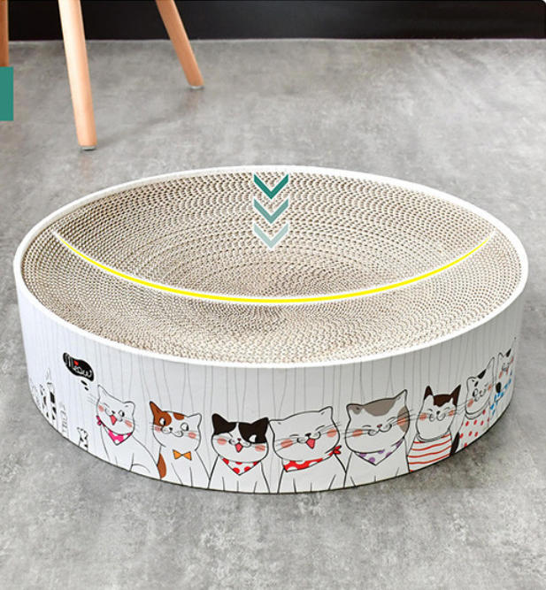 Round Cat Scratcher Bed
