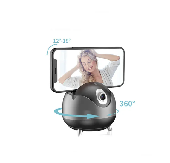 AI Face-Tracking Phone Gimbal (360° Auto Follow)