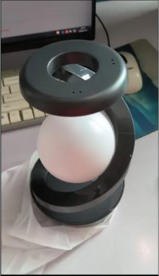 Rotating Moon Lamp with Wireless Charger