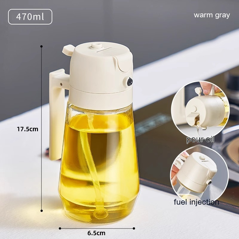 2-in-1 Oil Sprayer & Pourer Bottle